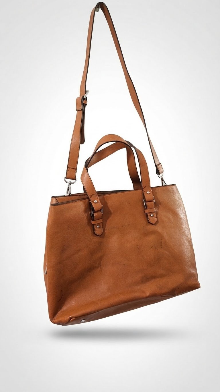 Sac à main cabas camel zippé idéal cours / travail