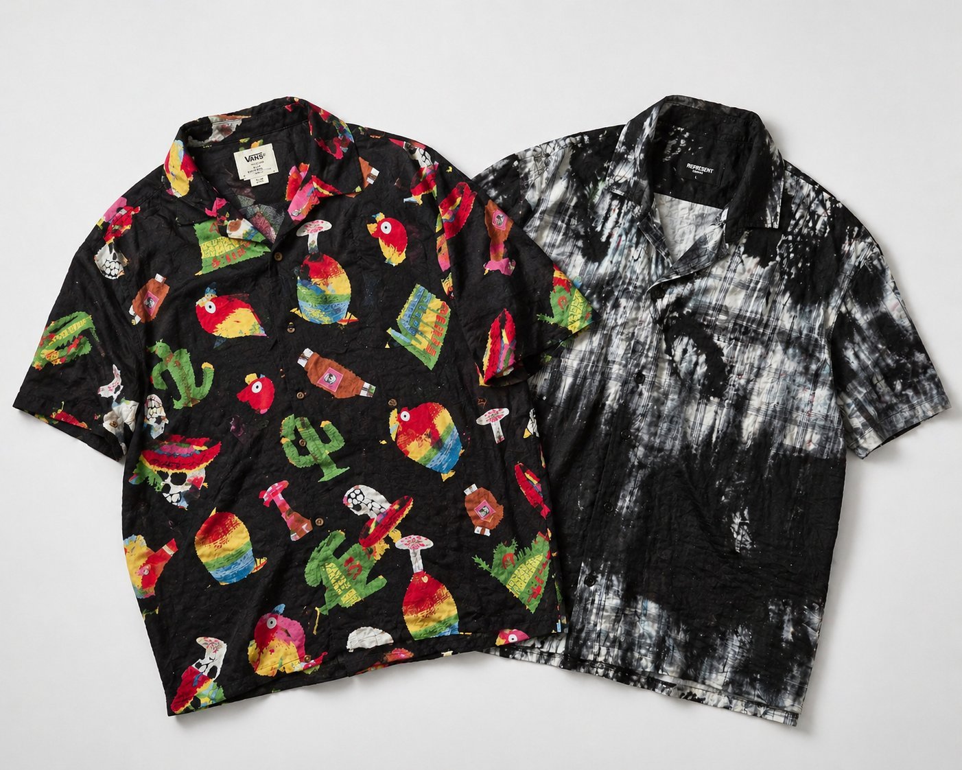 Lot 2 chemises d été ( vans + represent) taille L 