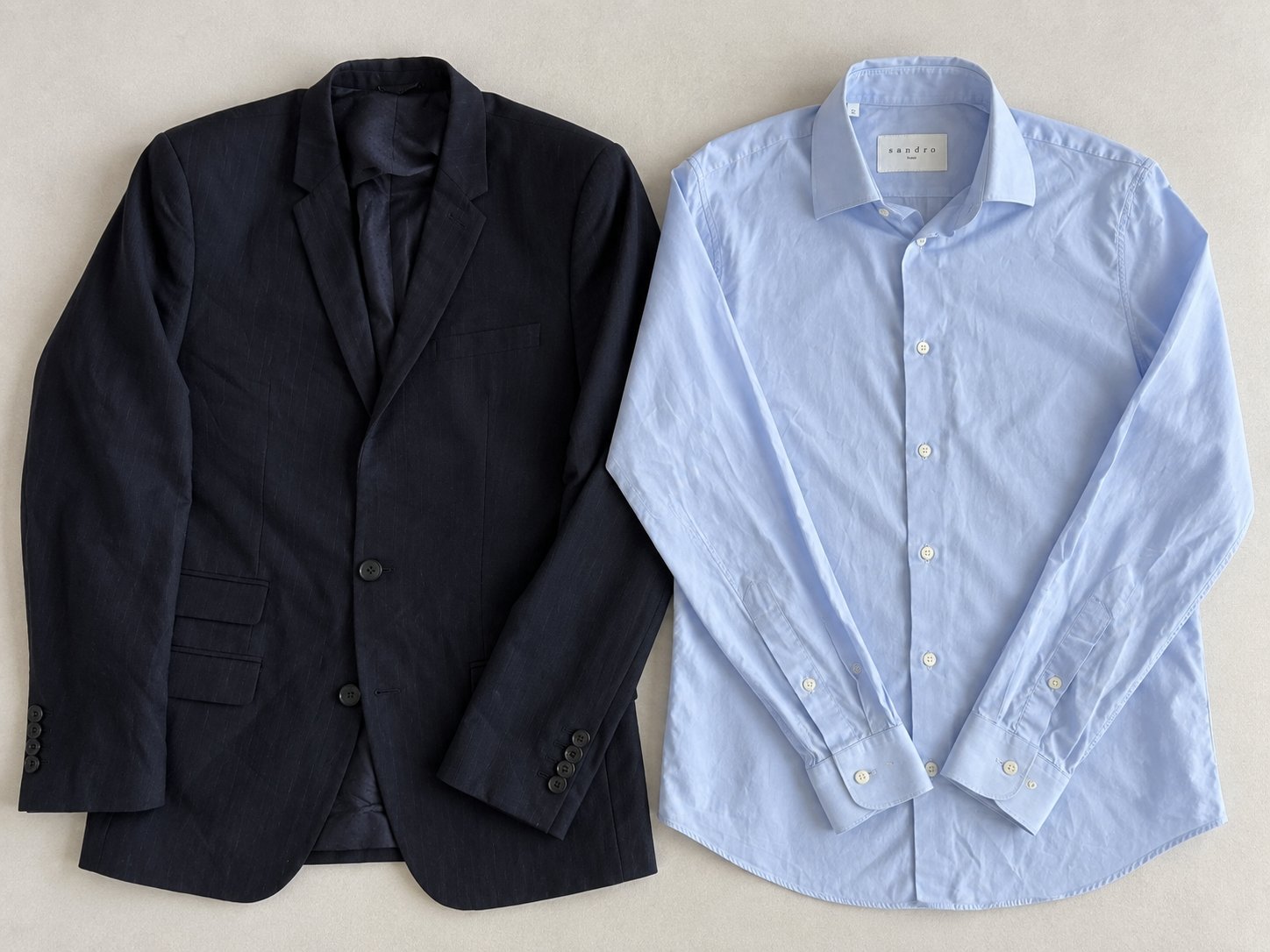 Lot Sandro : blazer + chemise 