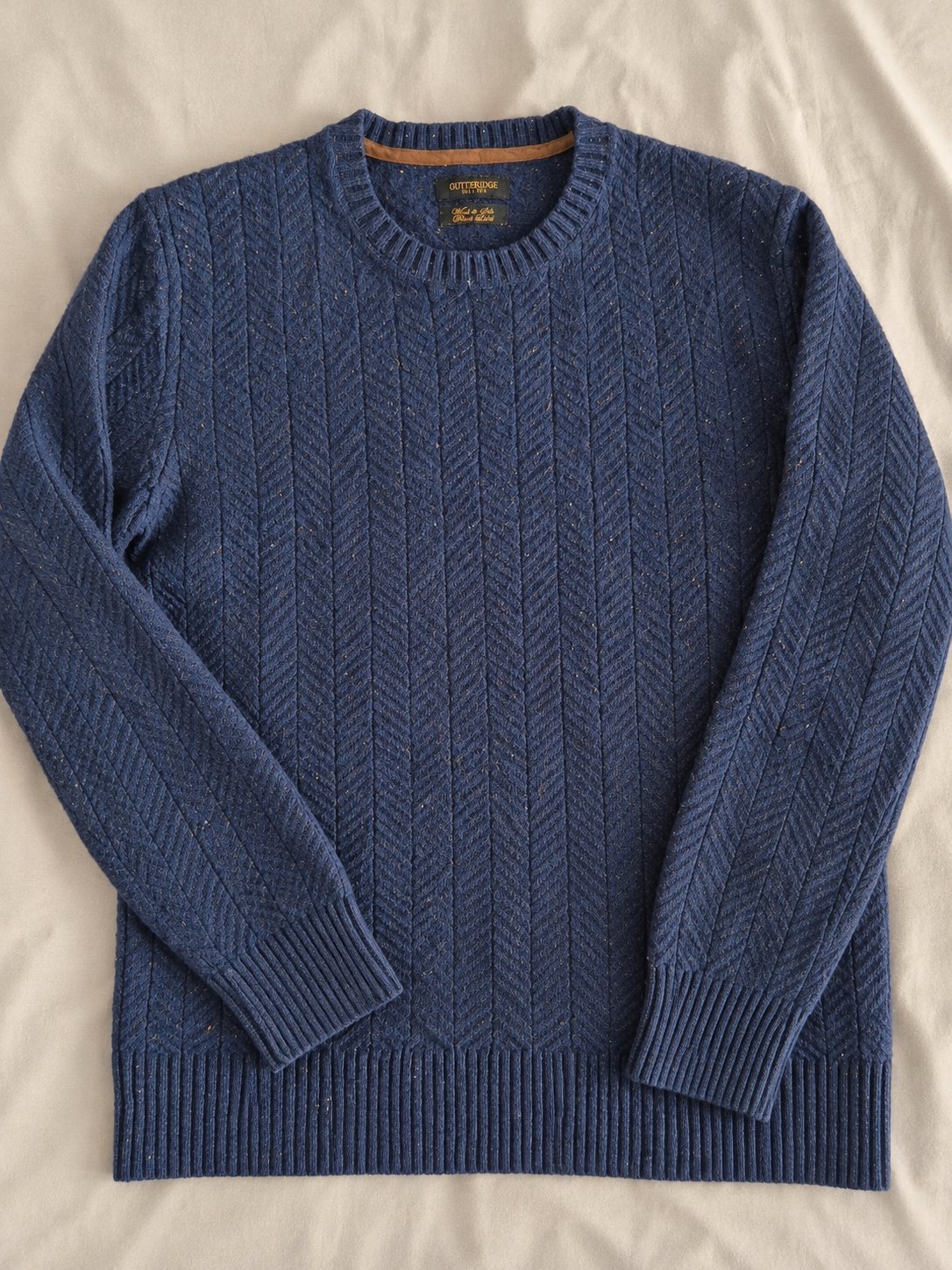 Pull guetteridge en laine et soie