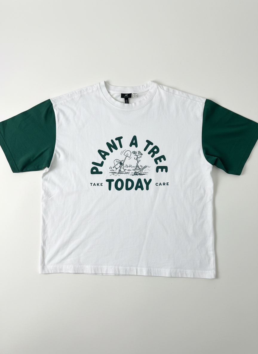 H&M x Peanuts Snoopy "Plant A Tree Today" Oversized T-Shirt 