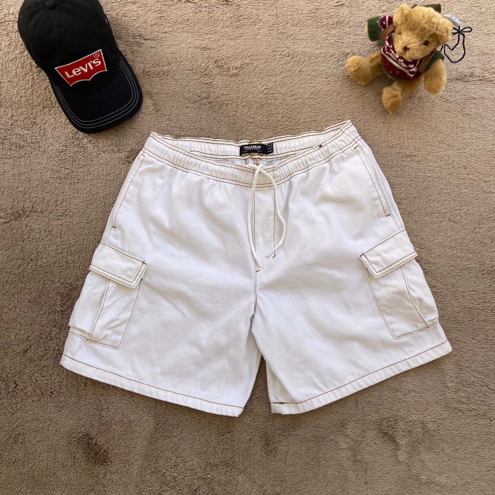 Short Pull&Bear White Taille M 😎