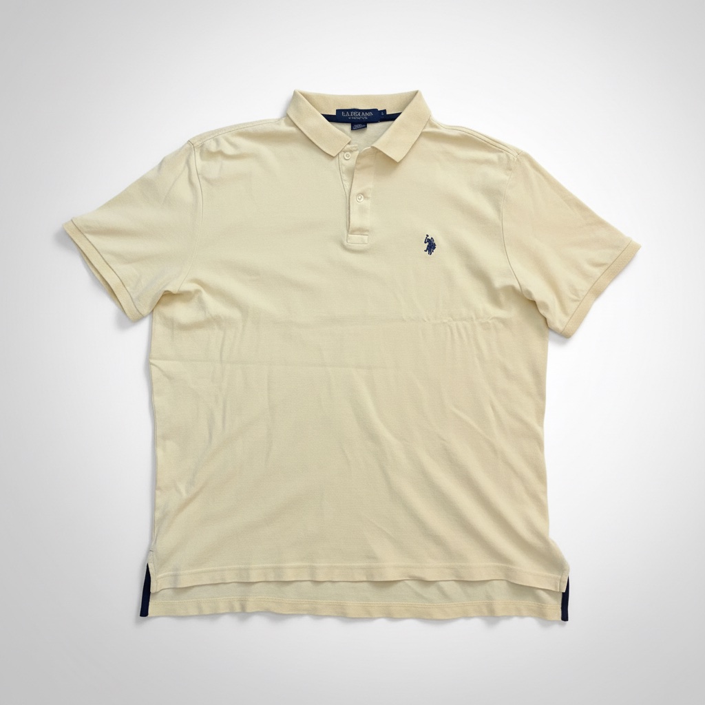 Polo U.S.Assn. Light Yellow T-Shirt Taille L