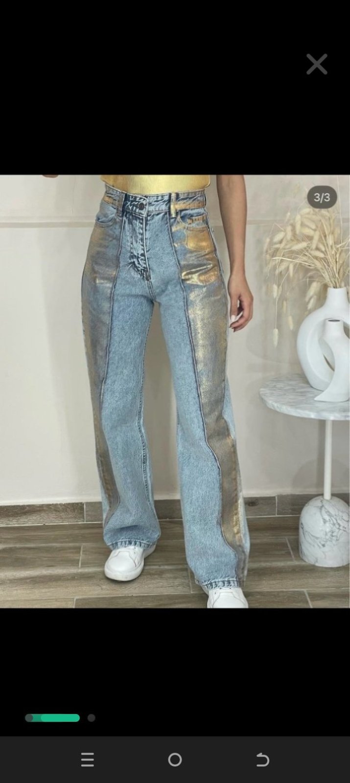 Pantalon wide leg 