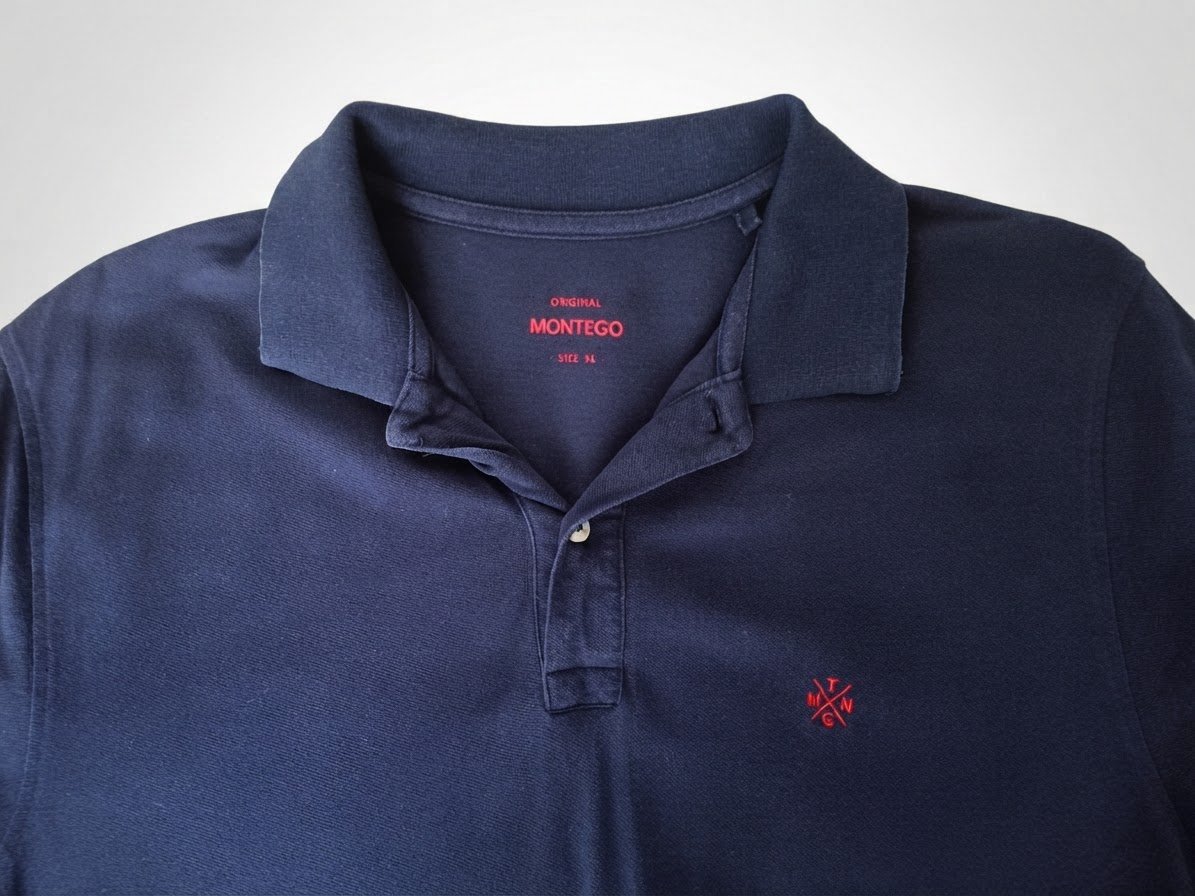 Polo Montego bleu marine – Taille XL 🔵🔴