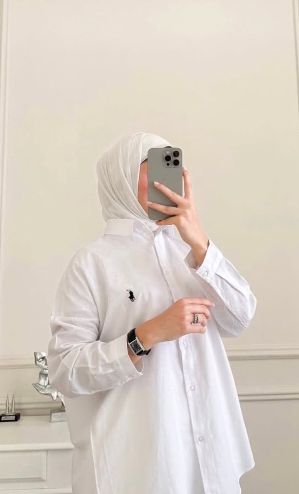 Chemise polo Ralph Lauren blanche 
