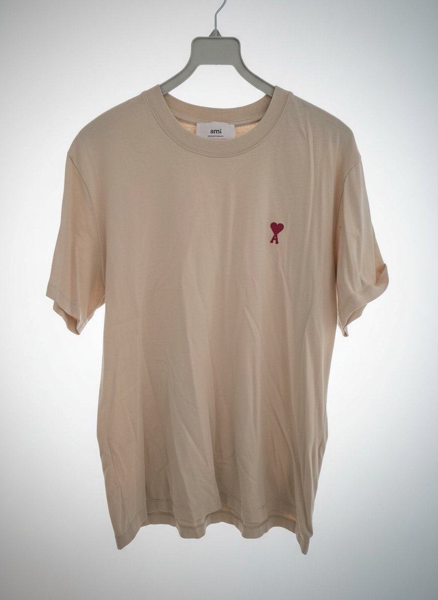 T SHIRT AMI PARIS EN COTON BIOLOGIQUE ORIGINAL 