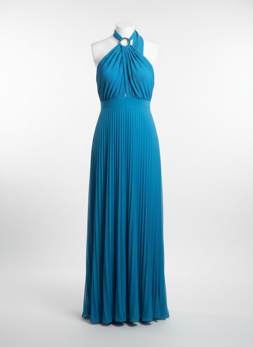 Robe zara mousline en bleu 