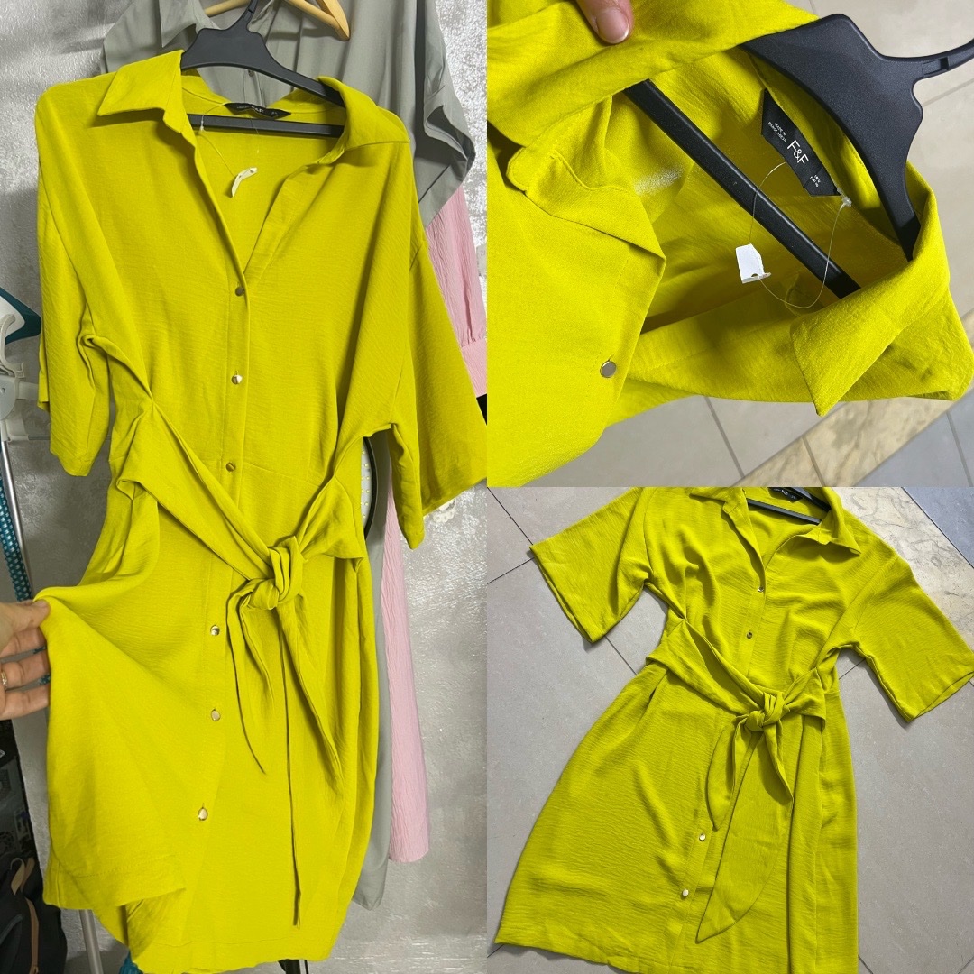 Robe chemise avec ceinture très classe