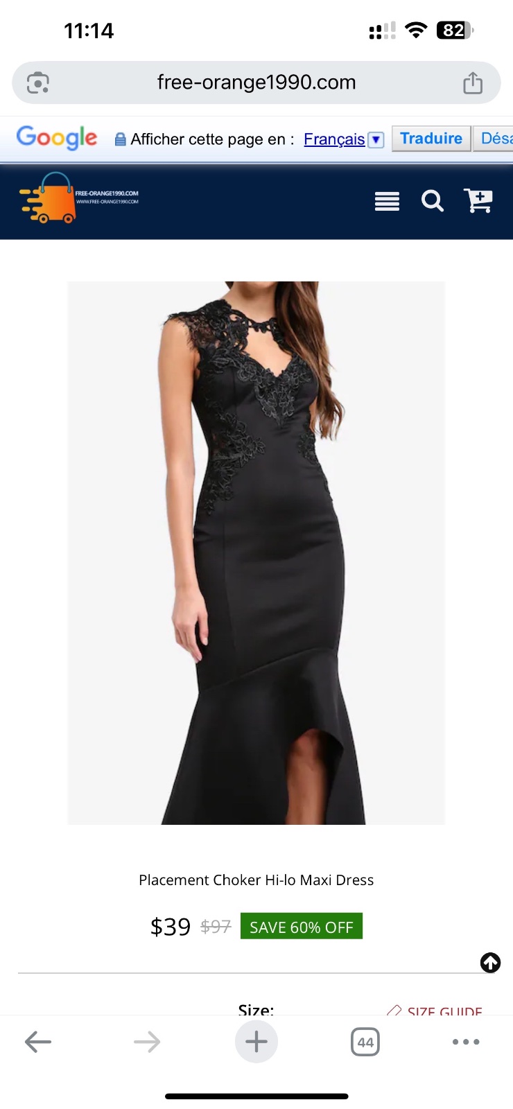 Robe chic soirée