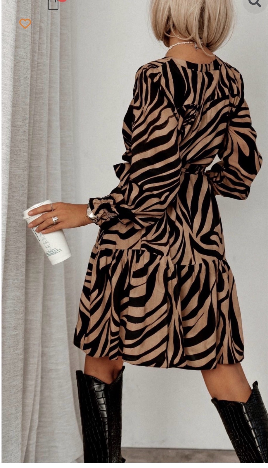 Jolie robe tigrée s/m