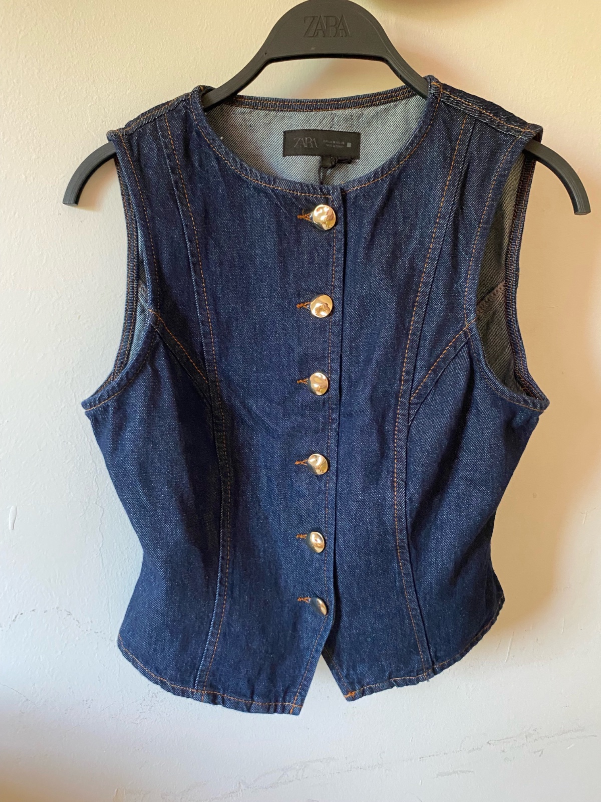 Zara denim waistcoat