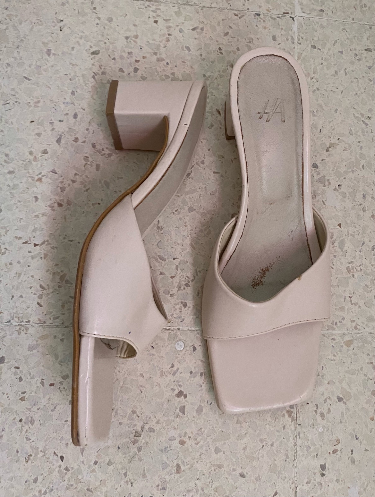 Mules creme HA