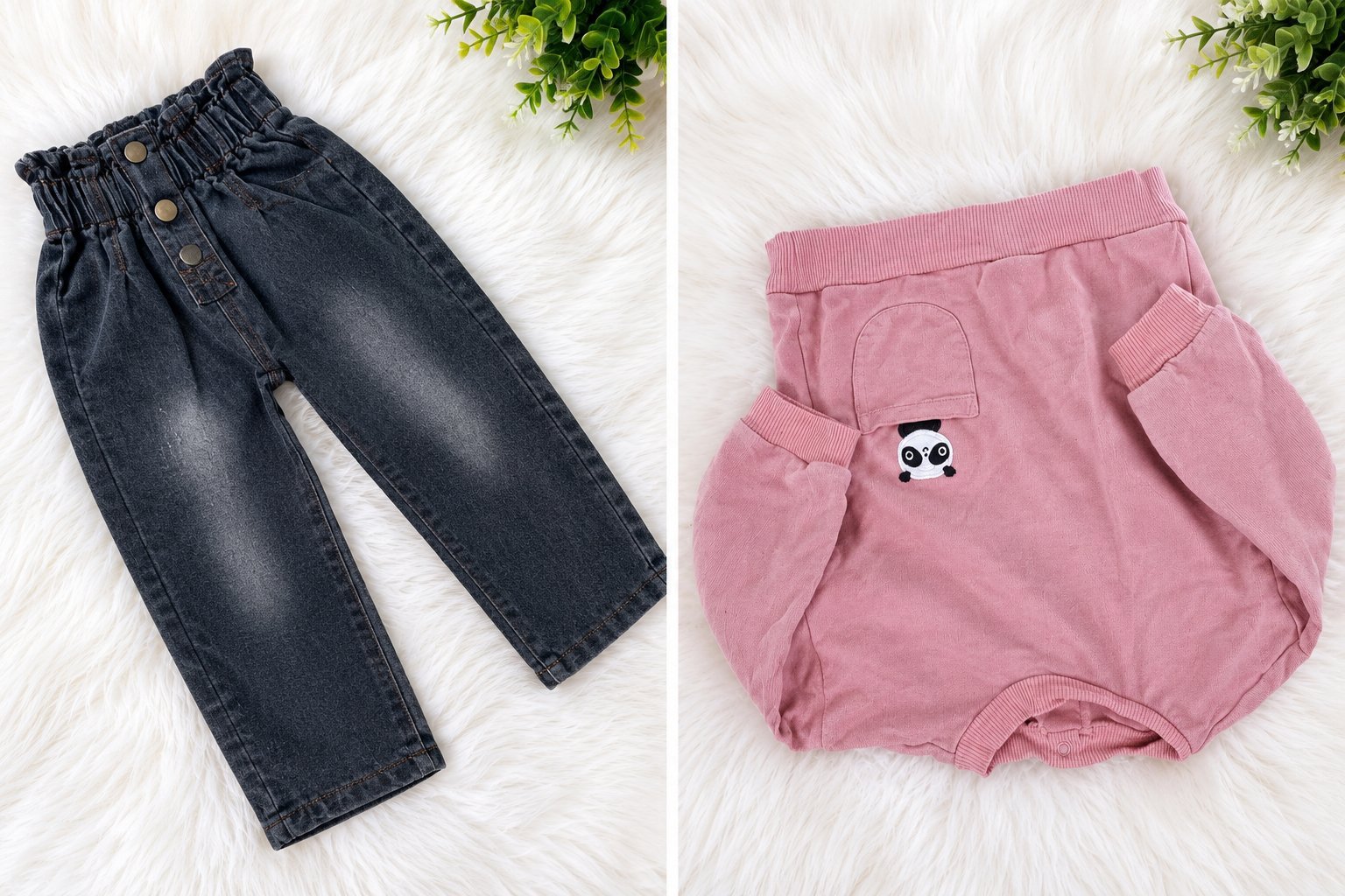 Sublime set jean ballon + sweat bébé 2 ans