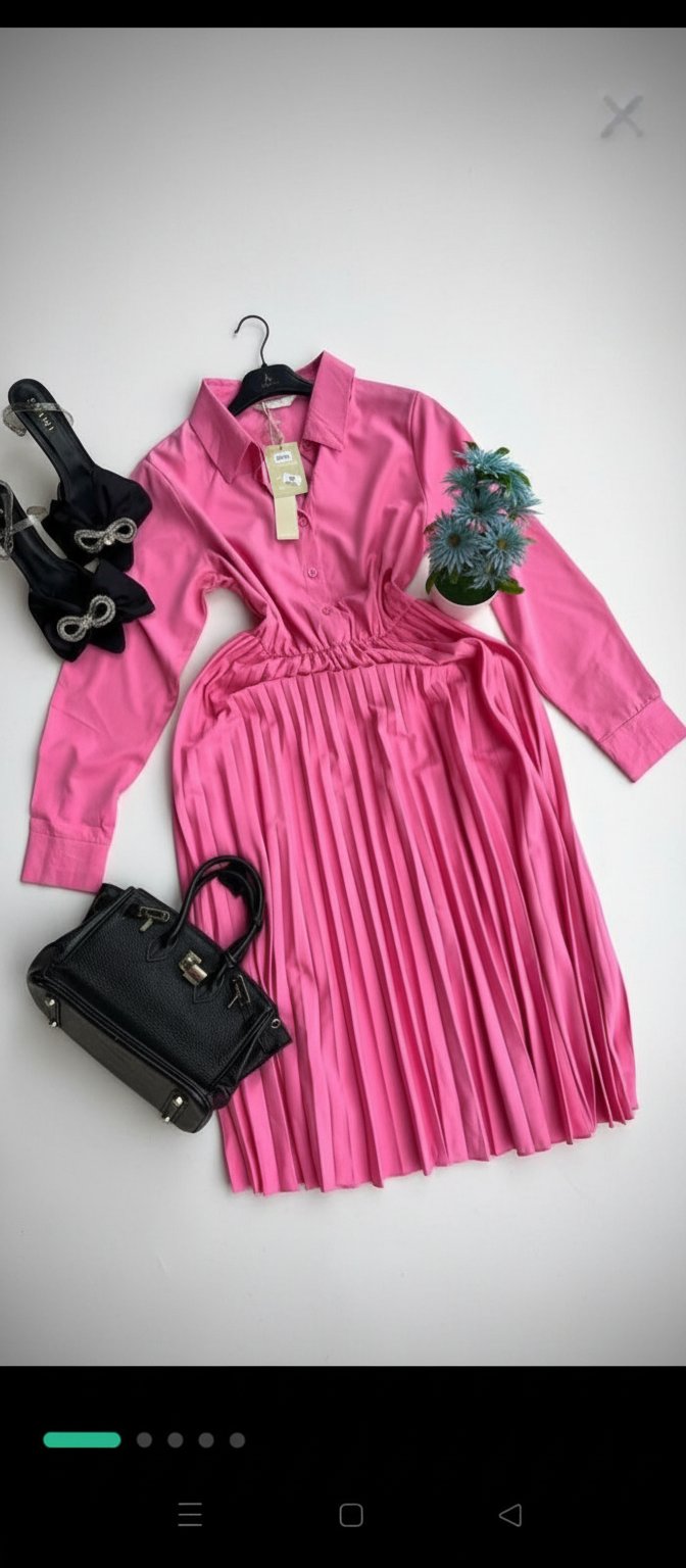 Robe rose plissée taille unique 🩷🩷🩷