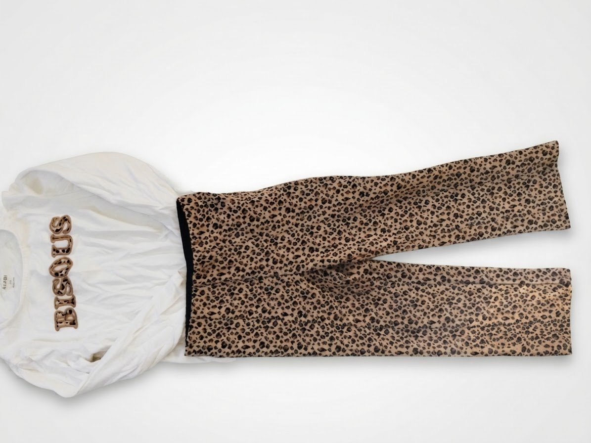 Set kiabi pull + legging léopard 3ans 