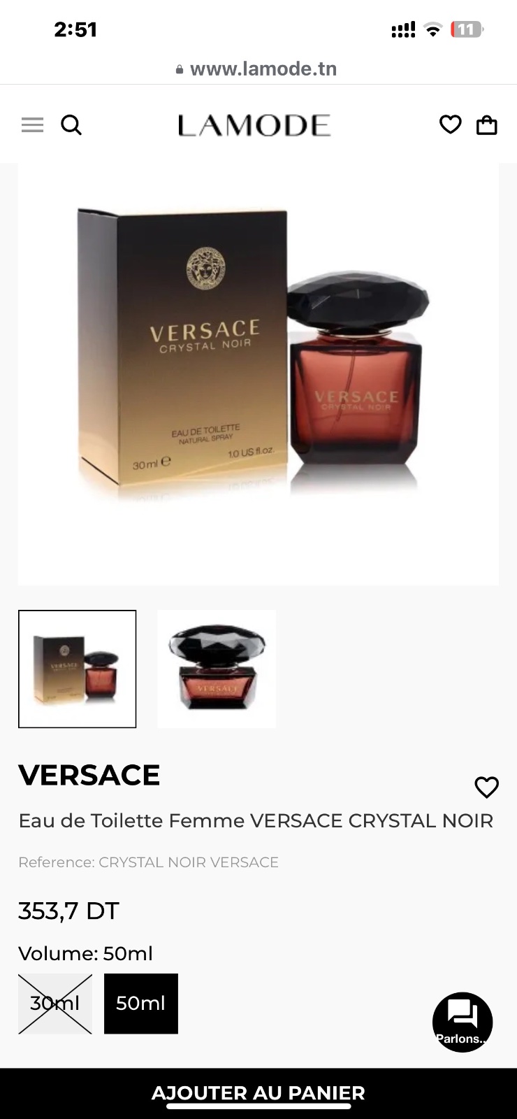 Coffret Parfum versace