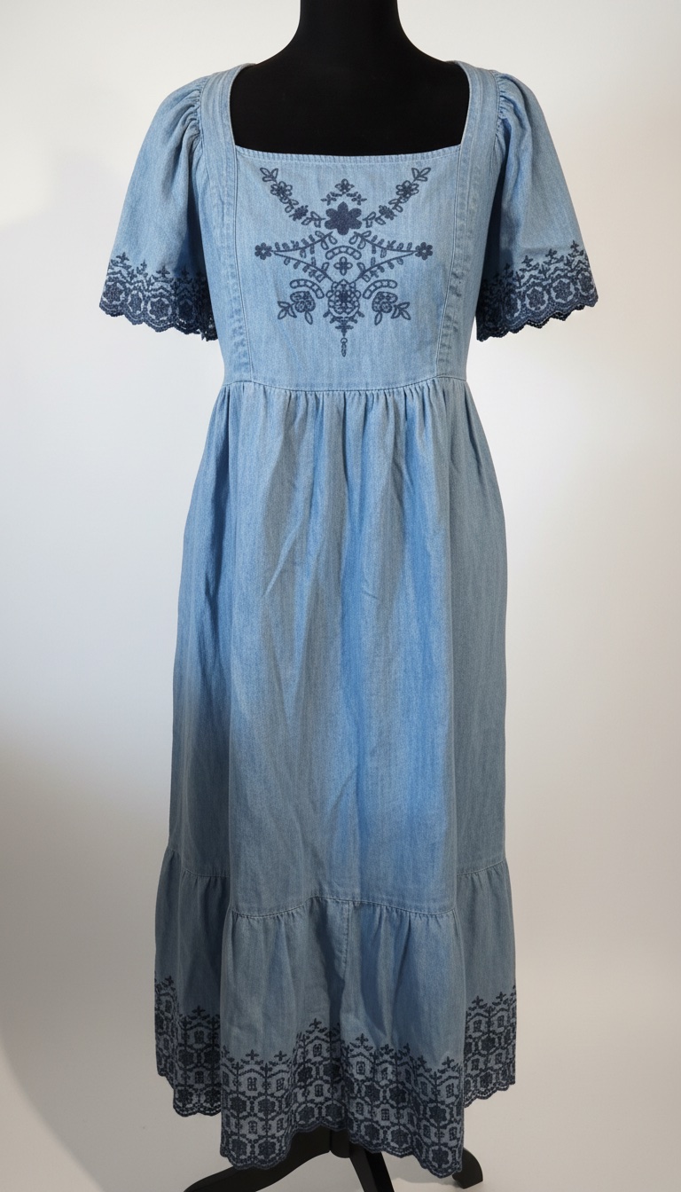 Robe en denim