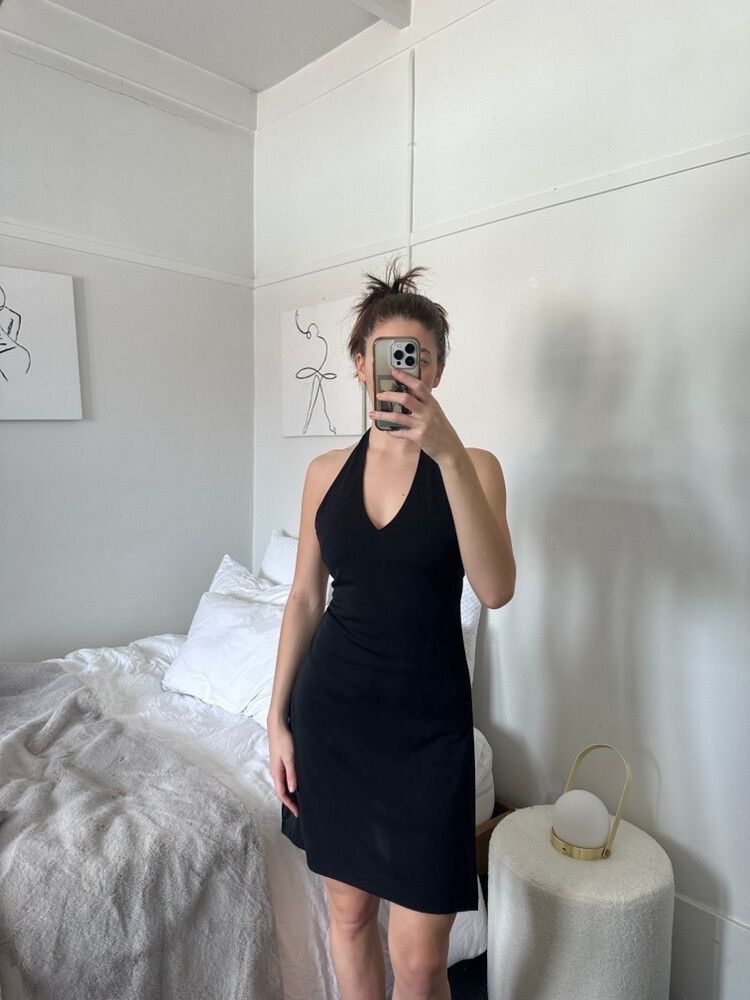 Halter top midi dress