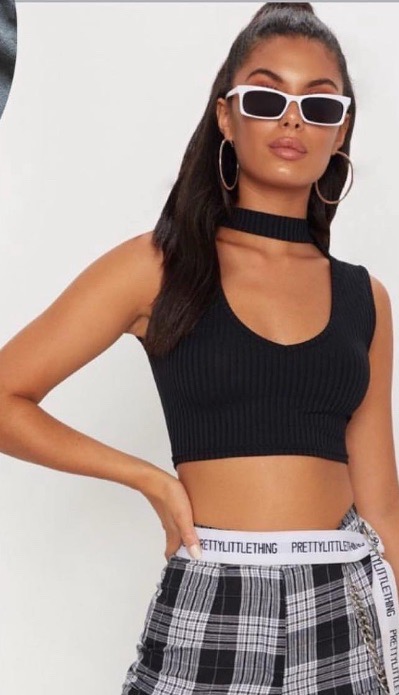 H&m black choker top