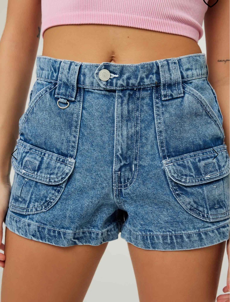 Cargo jean short