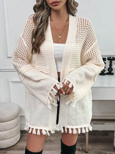 Gilet en maille hippie
