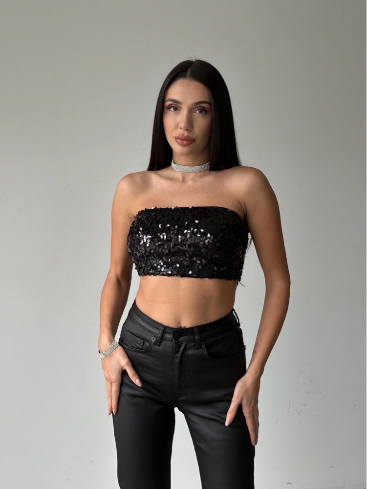 Sequin tube top