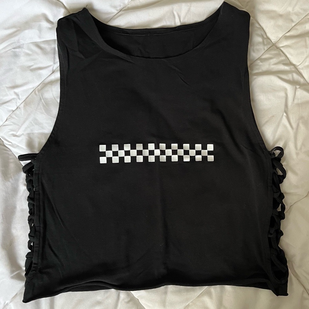 Racing cropped top