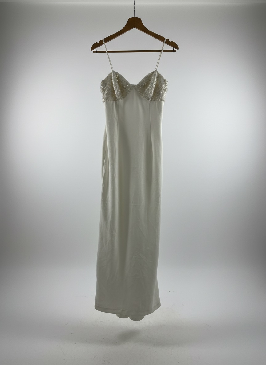 Robe soiree blanche (fiancailles / mariage...)