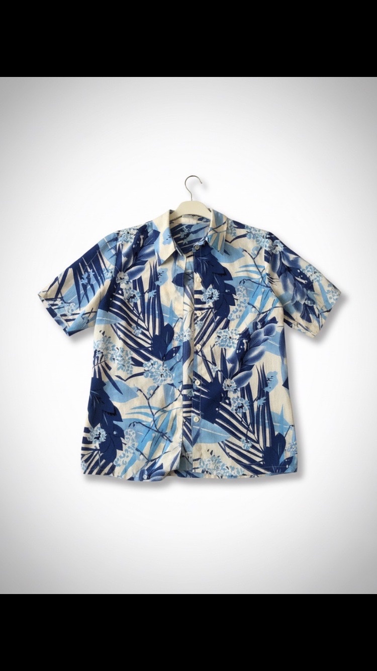 Chemise bleu , blanc 