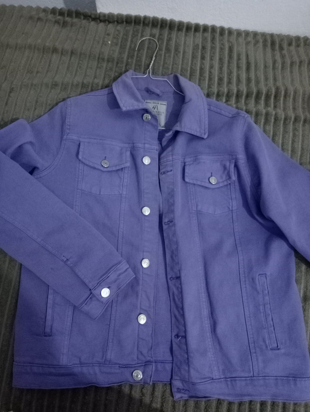 Veste jeans mauve 