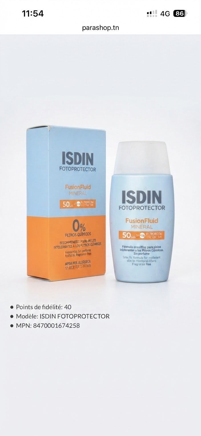 Isdin fusion fluid