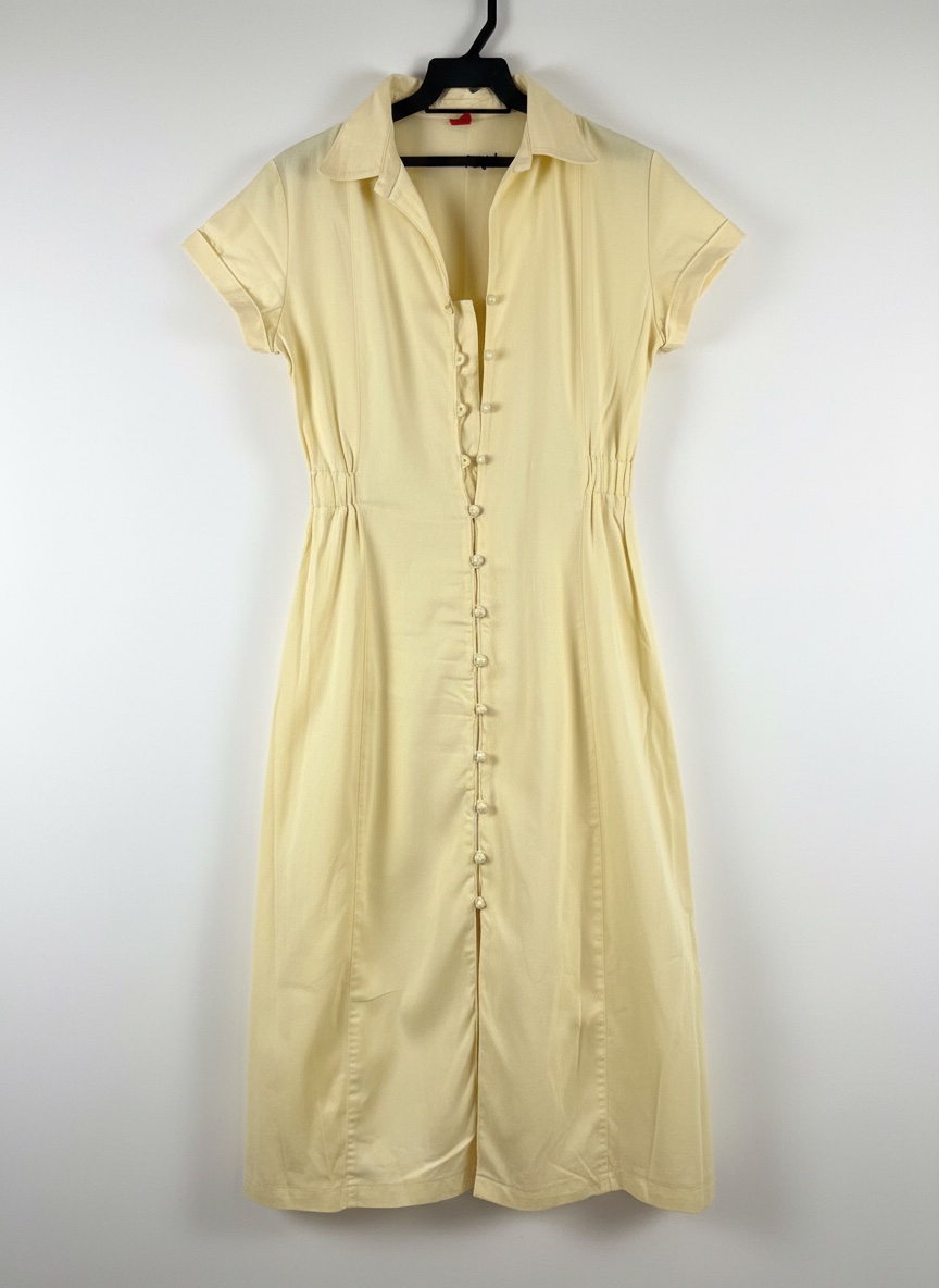 Robe jaune pastel