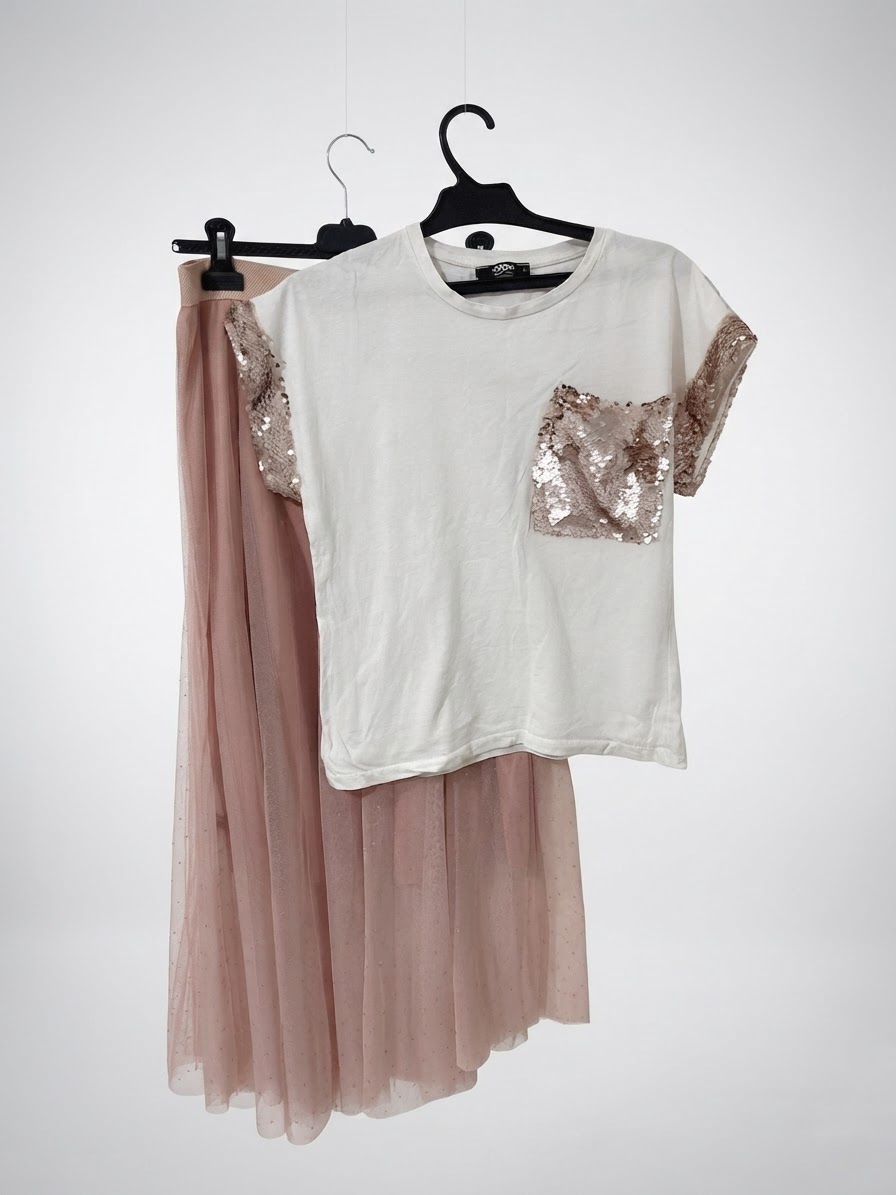 T-shirt et jupe 
