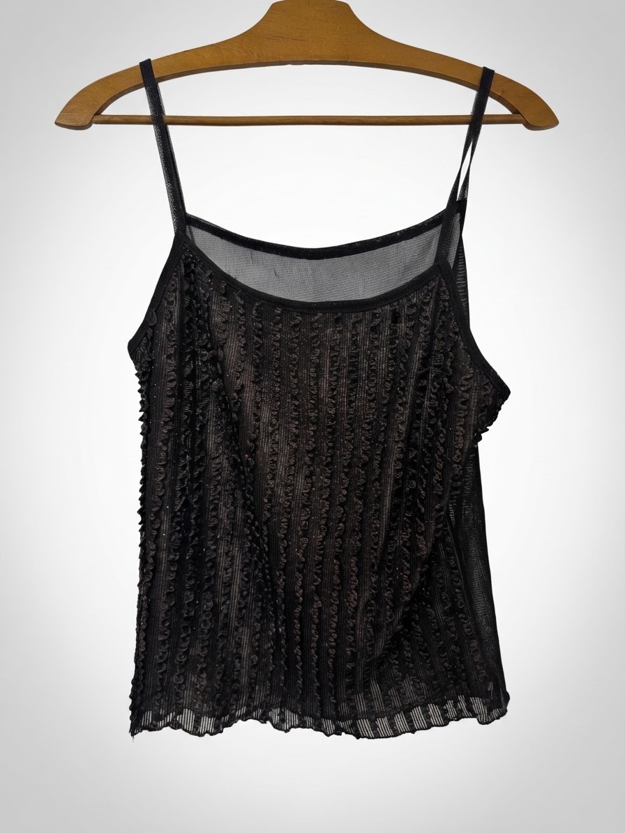 Pull sans manches marron