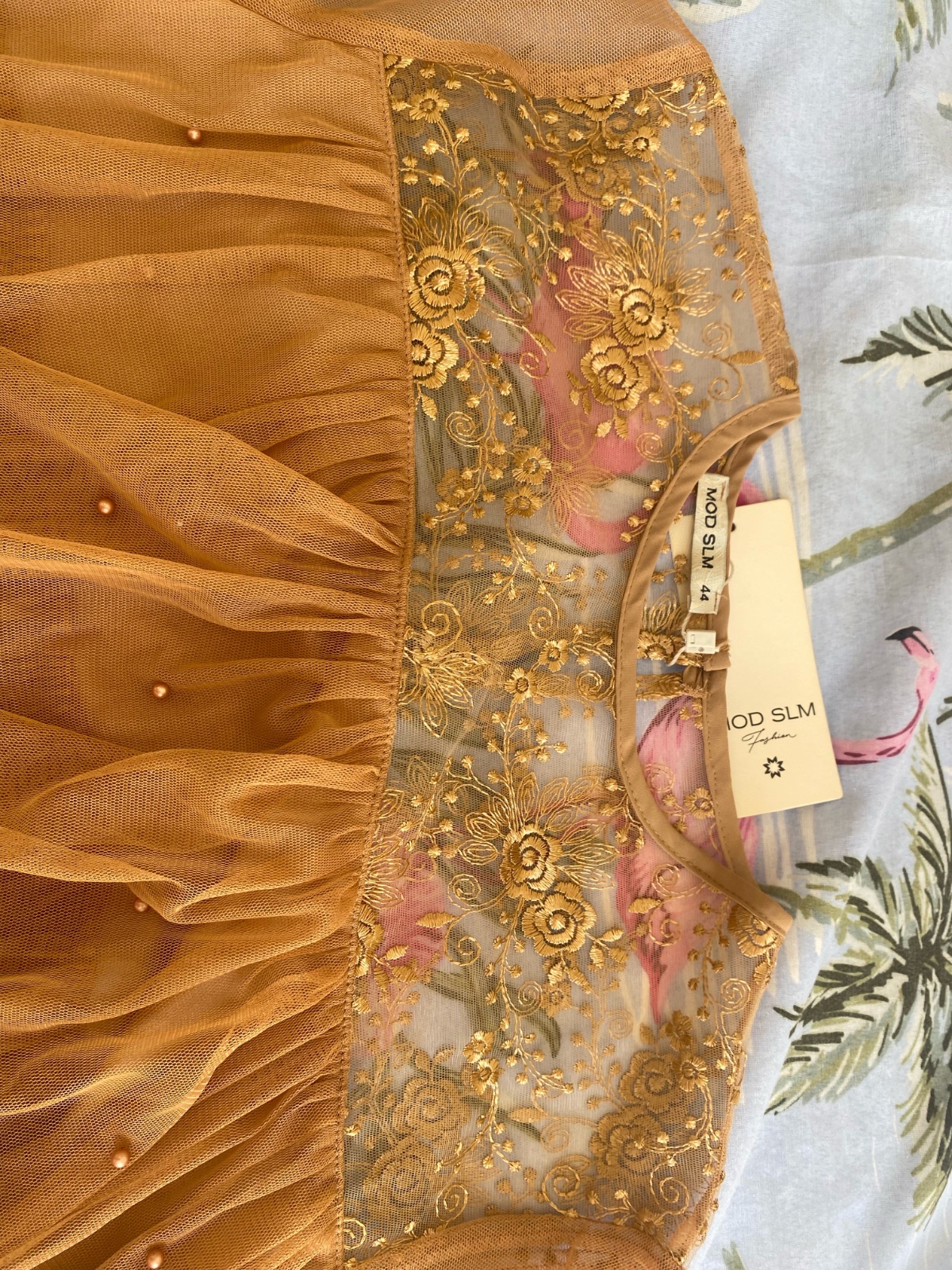 Chemise caramel 