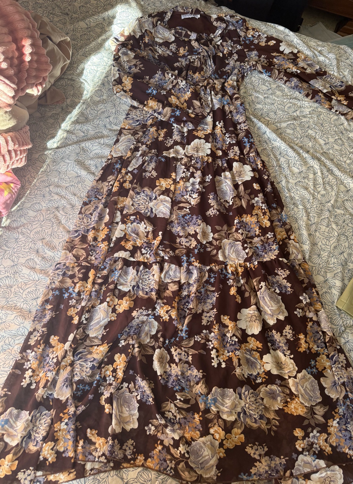 Robe voilée et non noilée avec jupon 