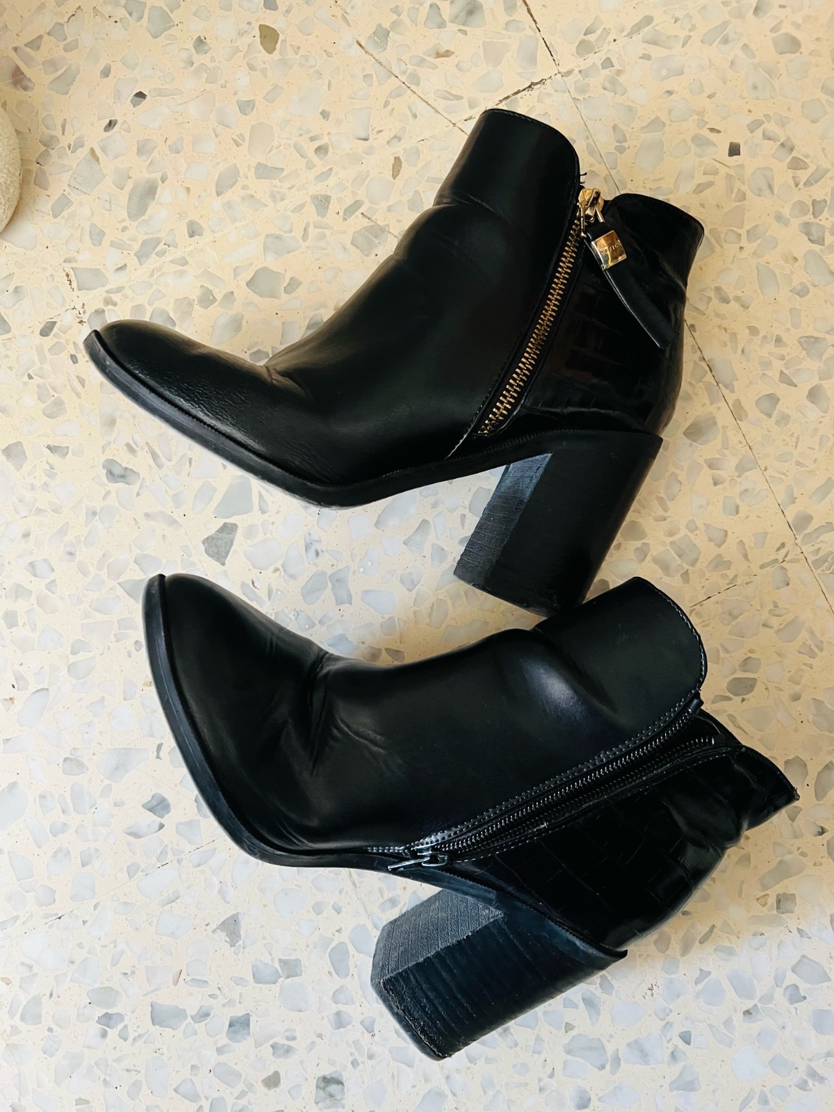 Bottine cuir