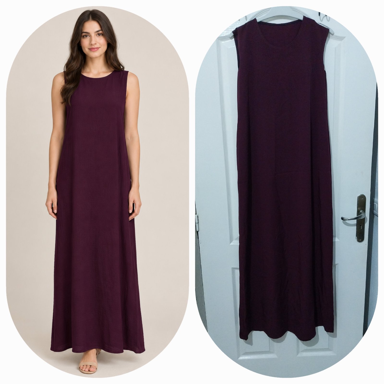 ✨ Jolie robe longue sans manches