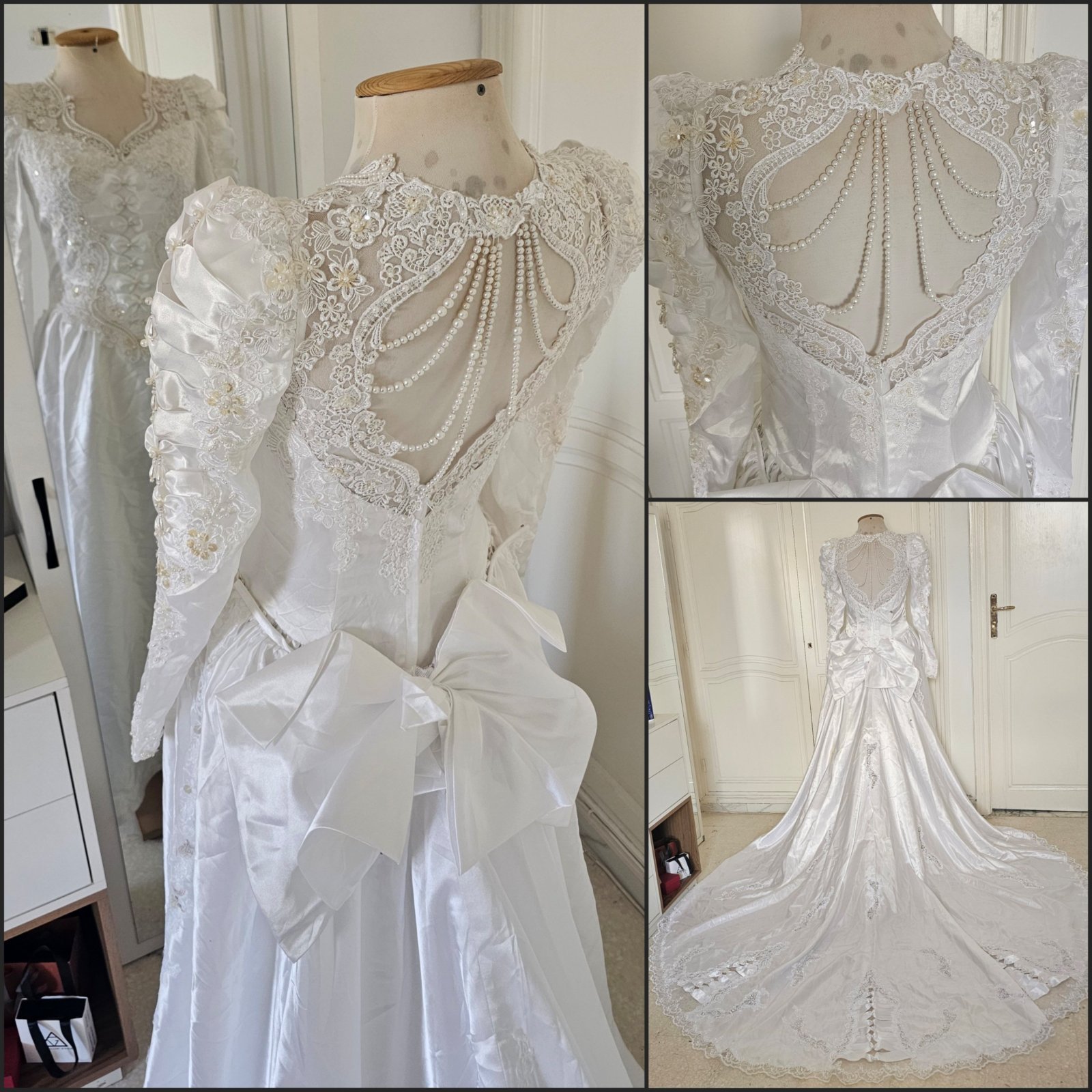 Robe mariage ou fiançailles en satin