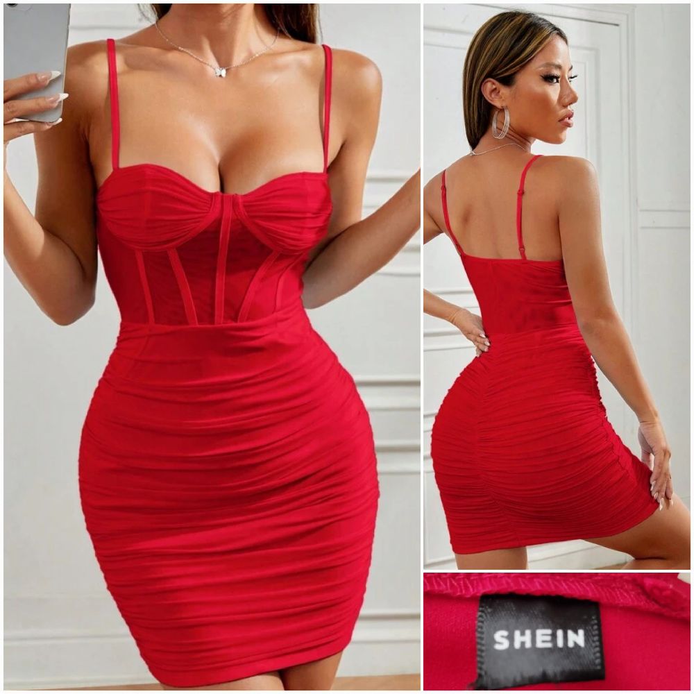 Robe rouge shein