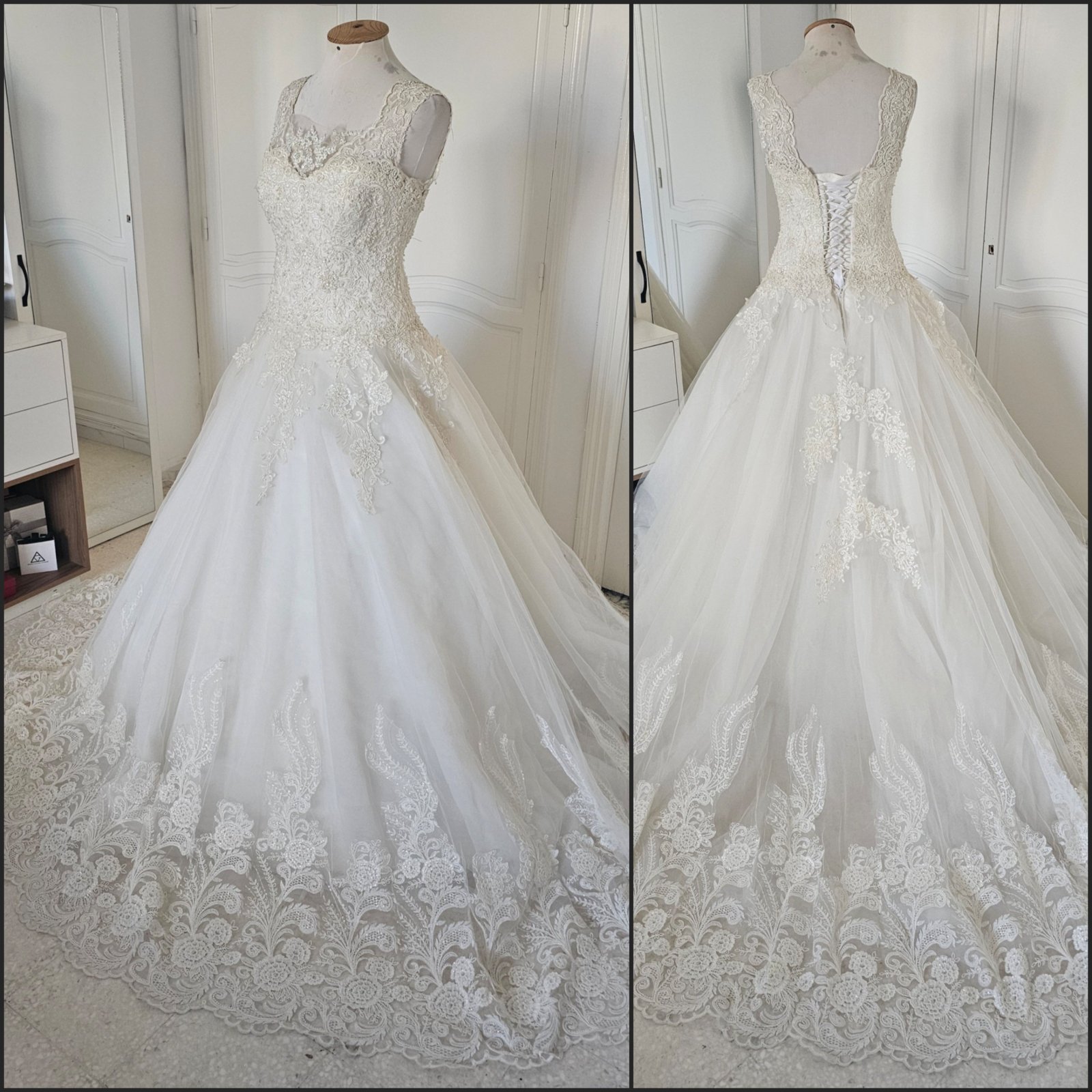 Robe mariage avec cerceau 