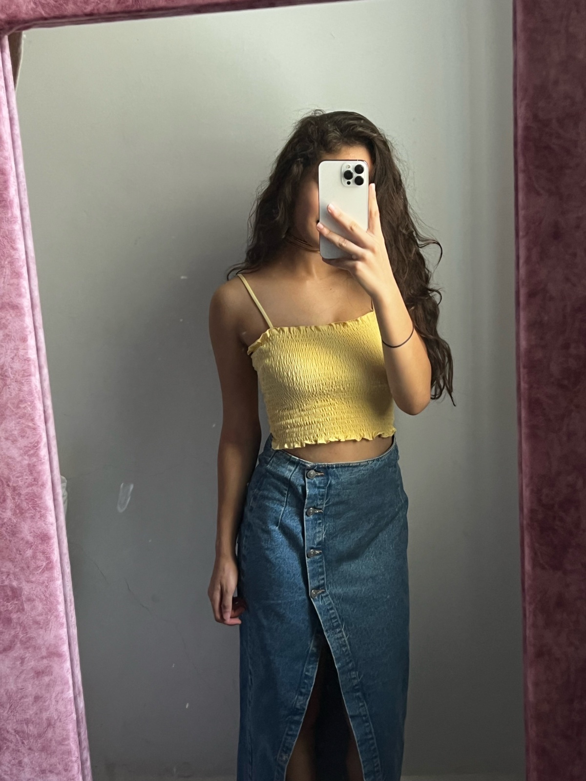 Jupe en jean longue ZARA
