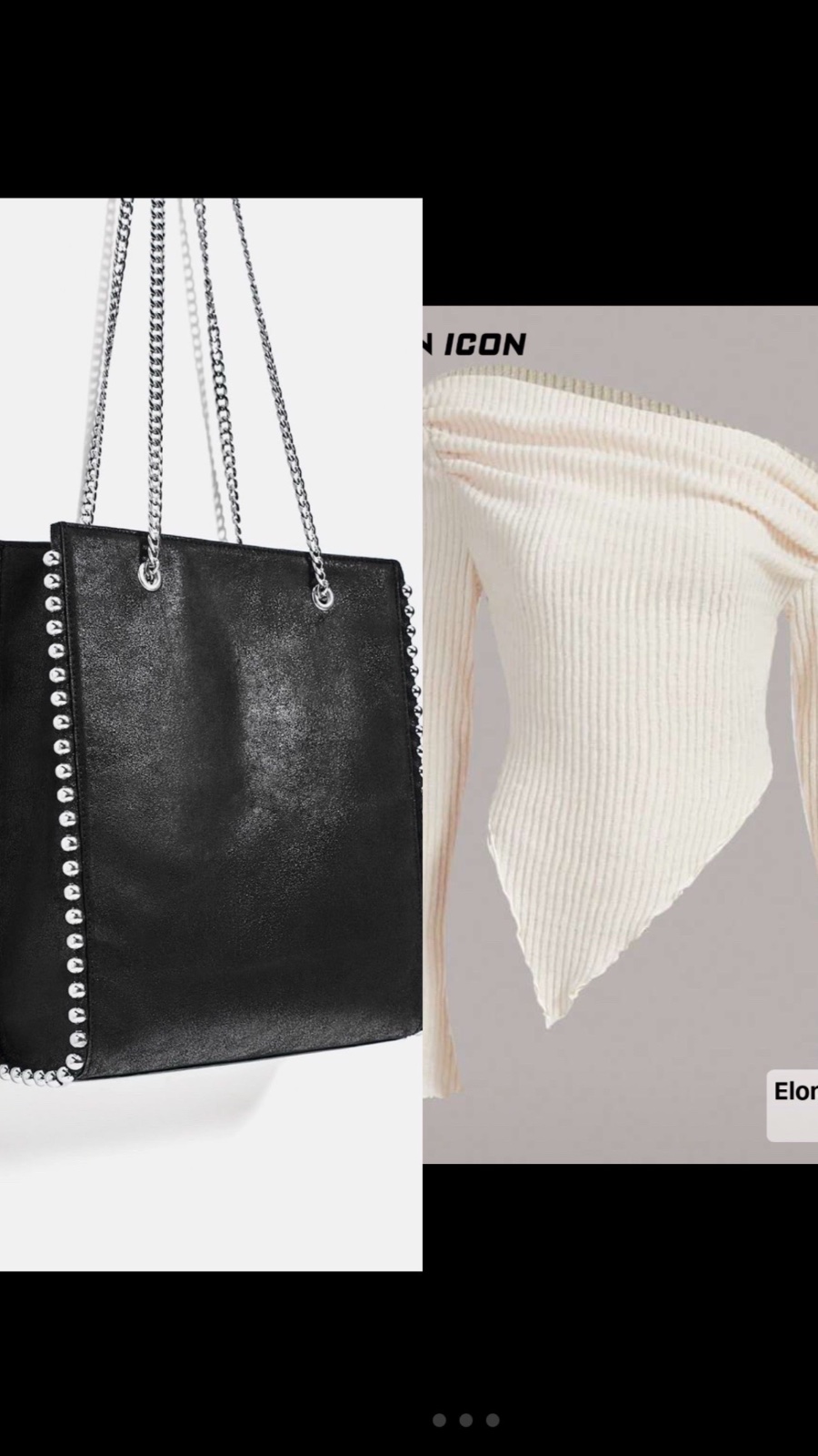 Lot de sac zara et top shein 