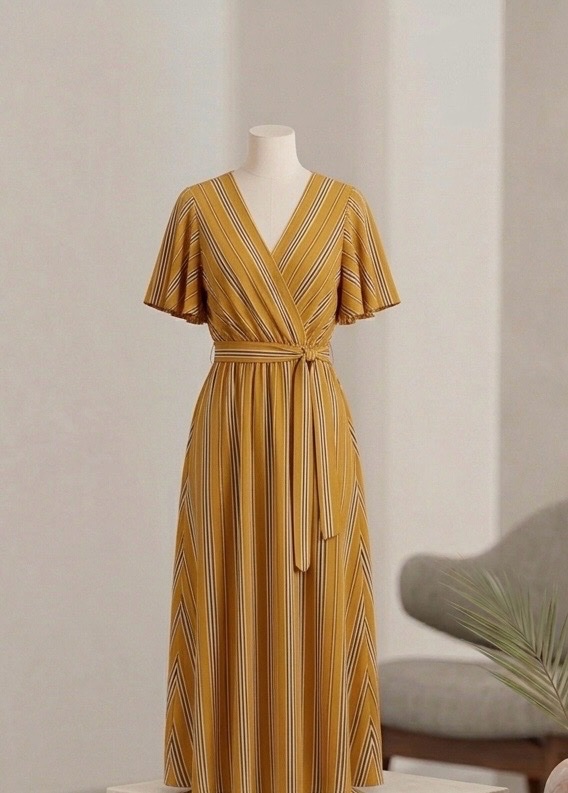 Robe rayée