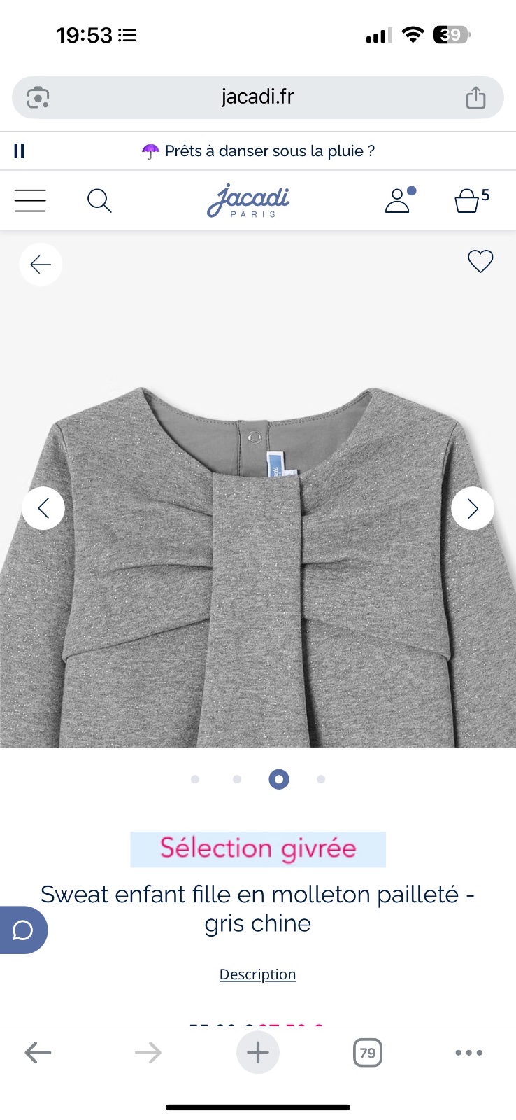 Pull jacadi 4 ans 