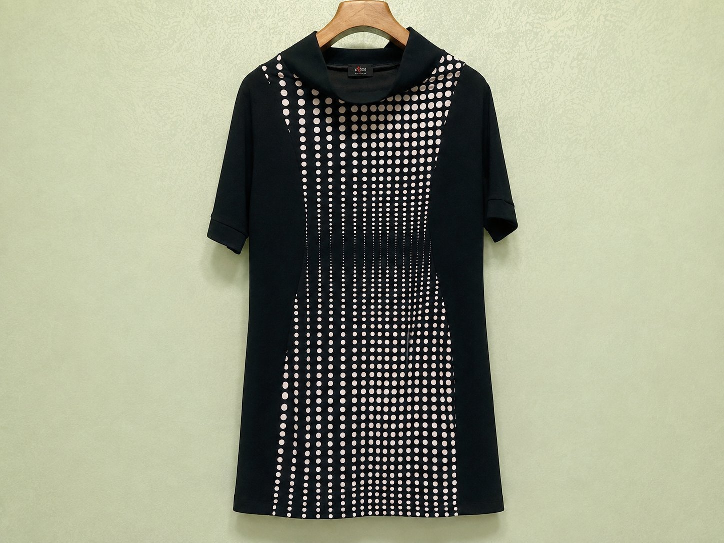 Robe noire à pois – Extesa Collection- Neuve 