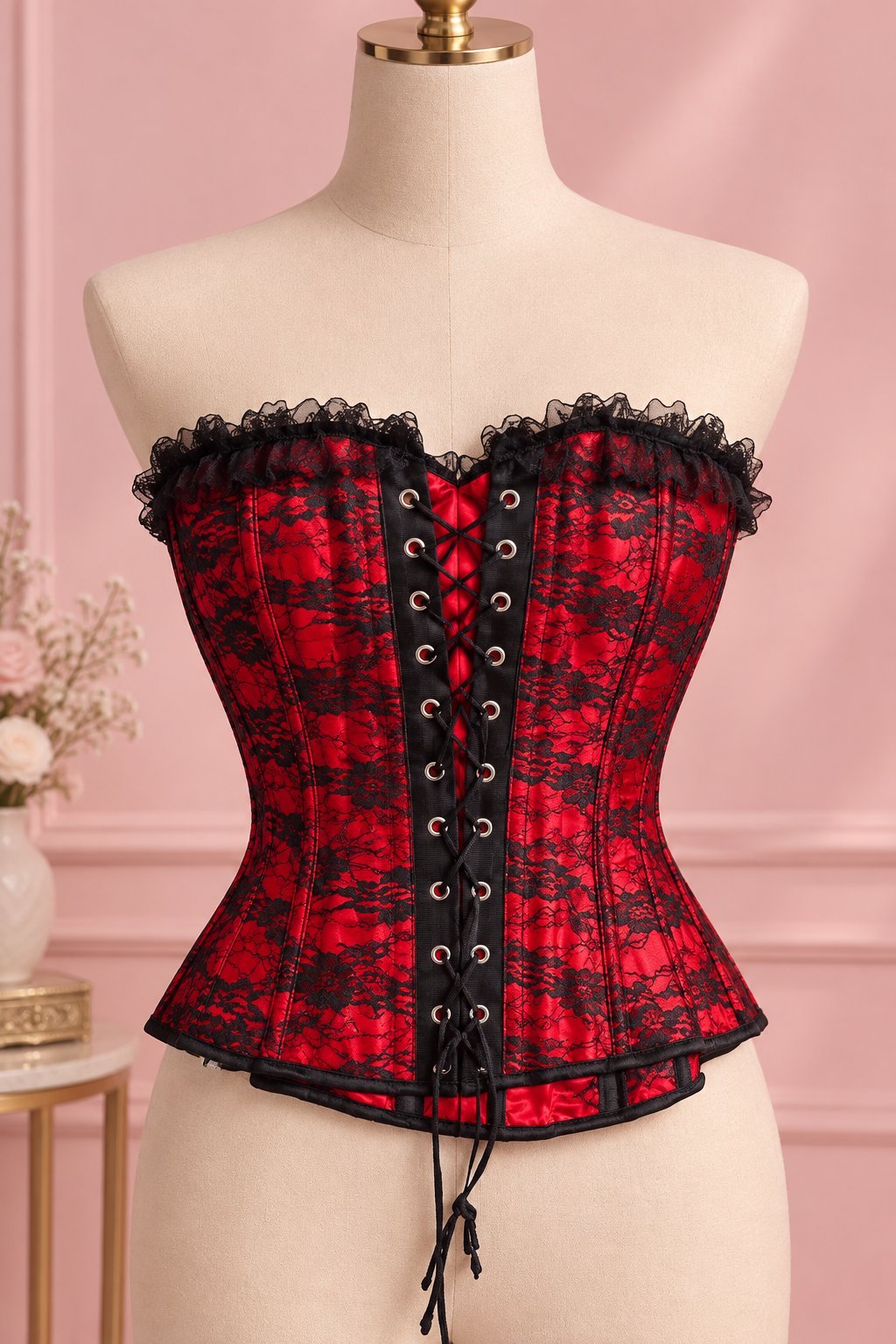 Corset rouge — Élégant & féminin♥️