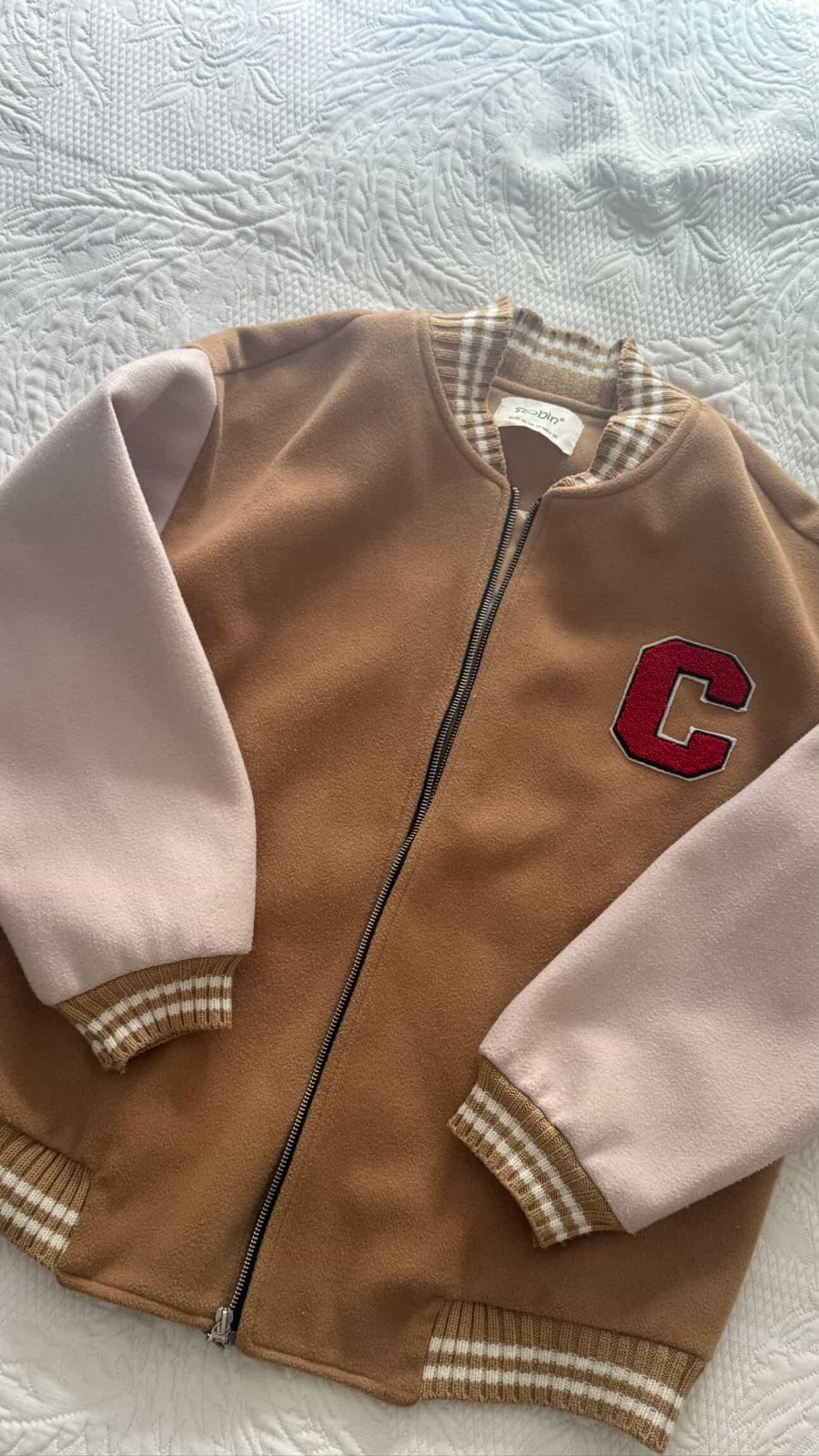 Veste beige caramel 