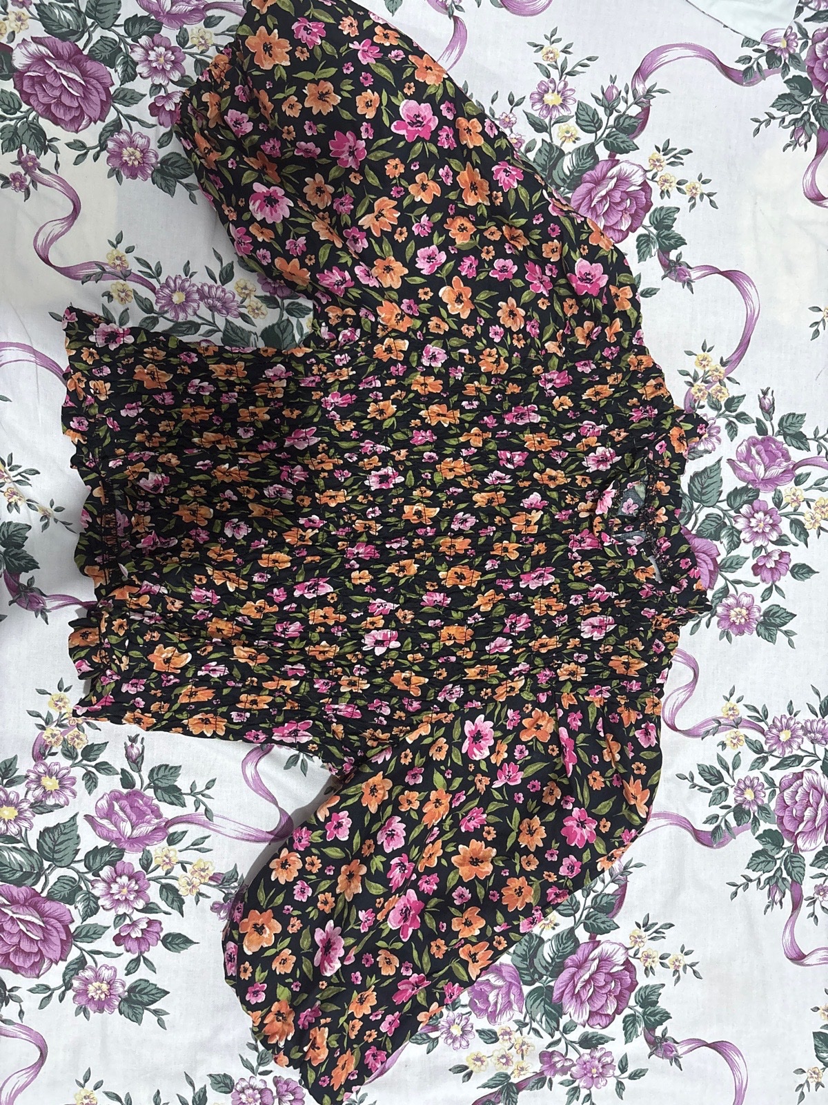 Haut fleuri taille L de chez H&M 